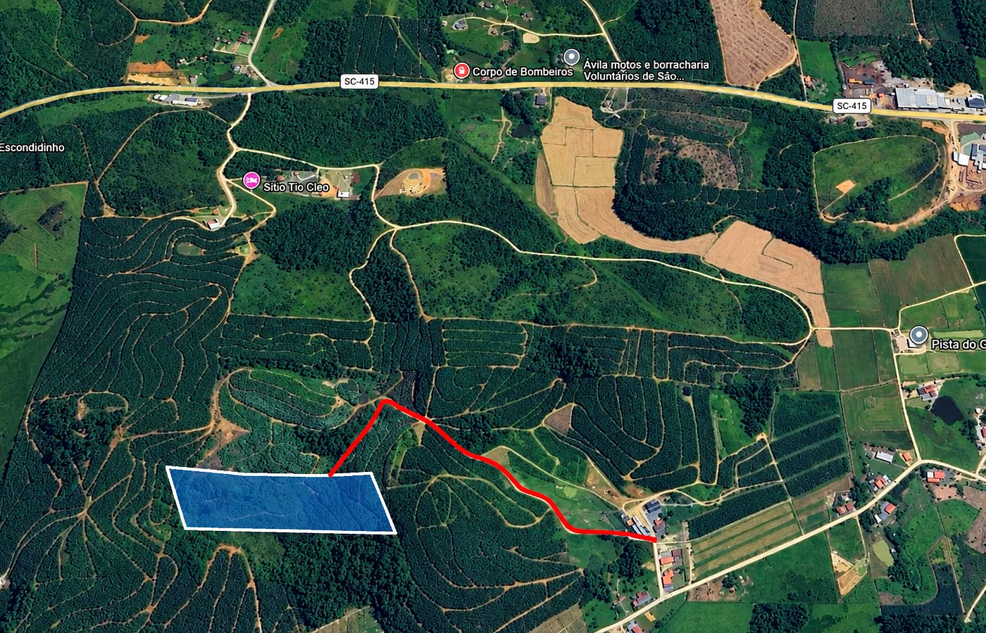 TERRENO DE 36.000 M² – BAIRRO SANTA CRUZ | SÃO JOÃO DO ITAPERIÚ/SC