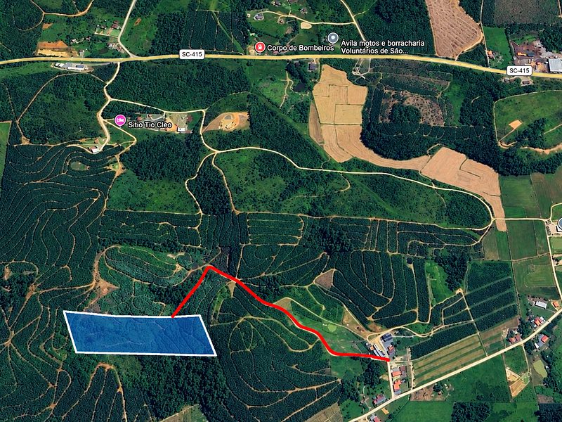 Excelente área com 36.000 m², ESCRITURADO, 90% aproveitável.